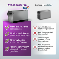 Vergleich der FoxEss Avocado Speichervarianten